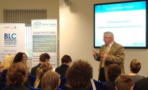 Grove_Language_Project_2010 Tony Roberts, Mayor of Newark, addressing the students